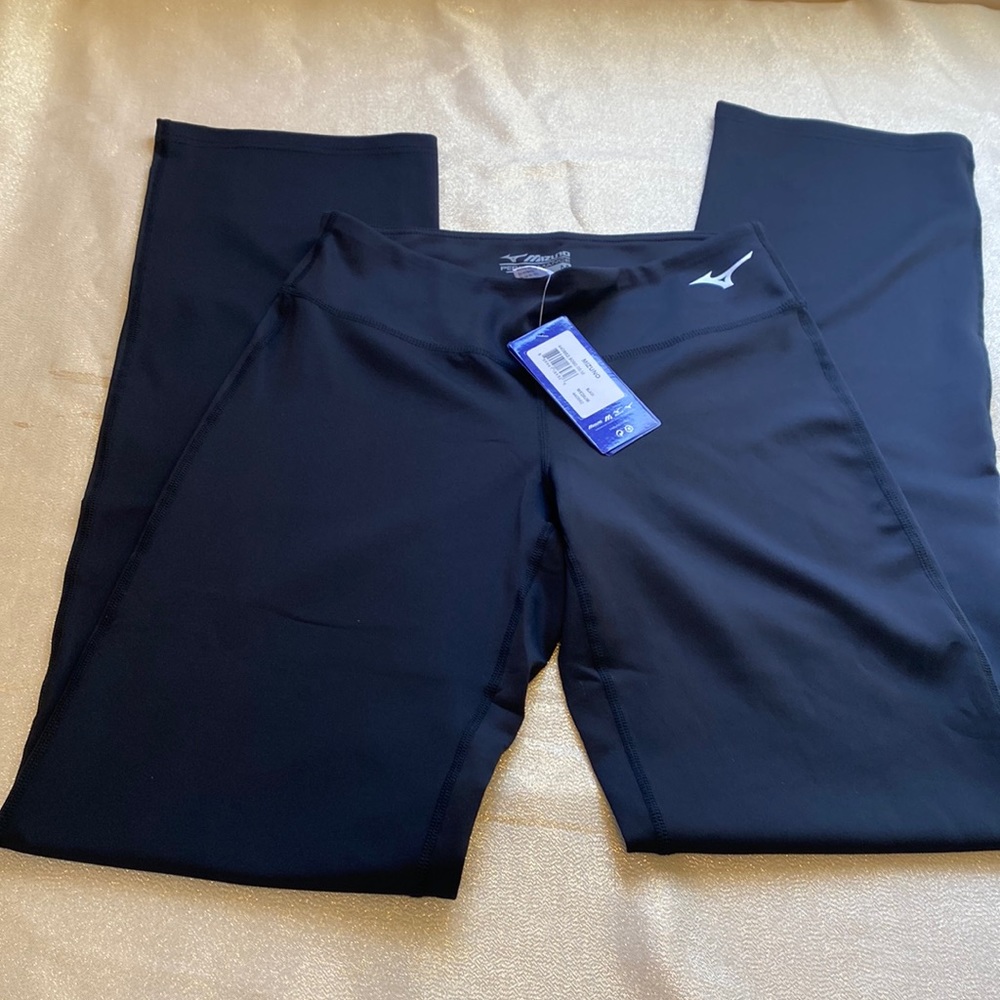 NWT Black womans size medium mizuno performance black pants - Picture 1 of 5